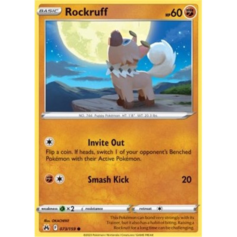 CRZ 073 Rockruff Reverse Holo Crown Zenith Kopen 2HG