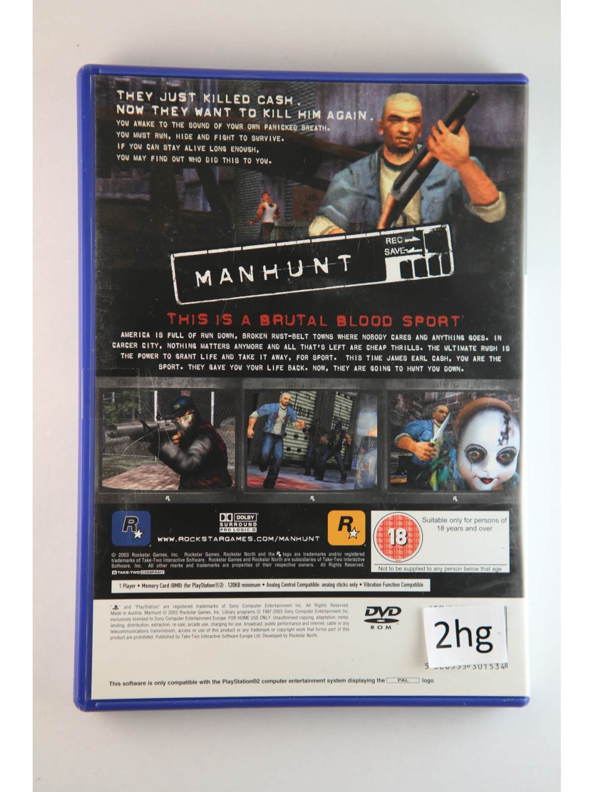 Manhunt - PS2Playstation 2 Spellen Playstation 2€ 19,99 Playstation 2 Spellen