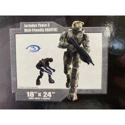 Halo 3 Reuseable Wall Graffix Stickers
