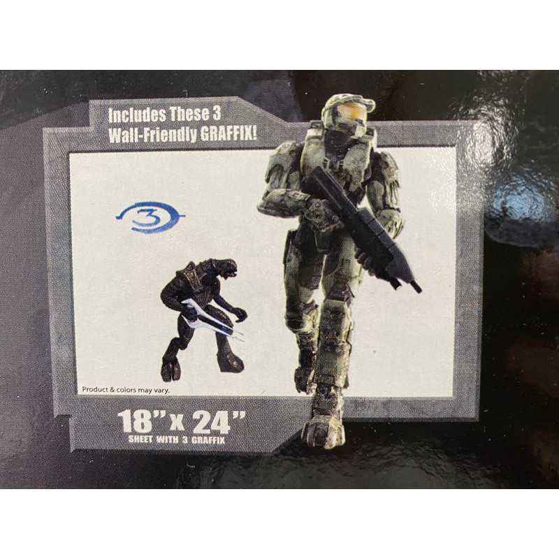 Halo 3 Reuseable Wall Graffix Stickers