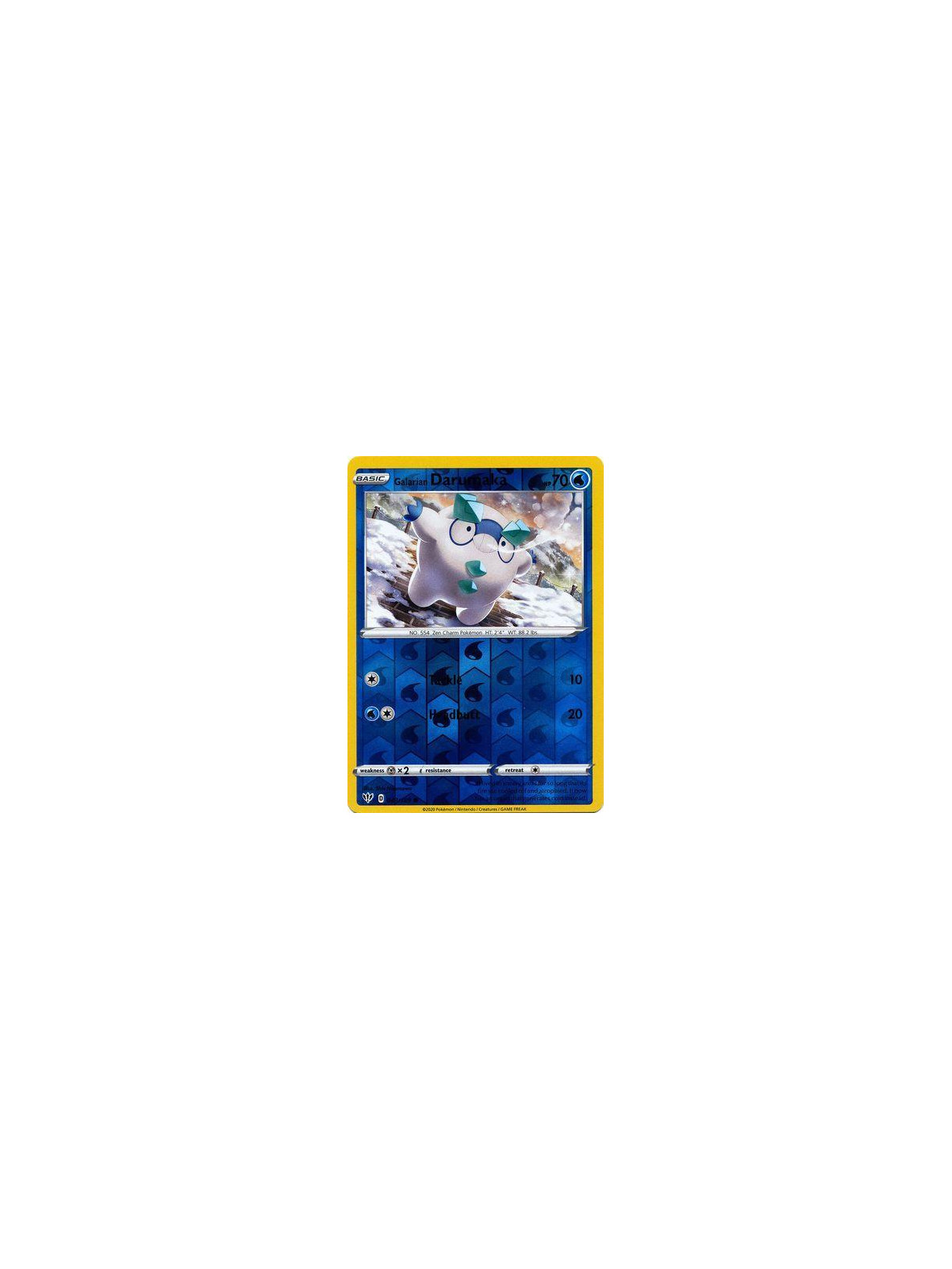 DAA 043 - Galarian Darumaka - Reverse HoloDarkness Ablaze Darkness Ablaze€ 0,35 Darkness Ablaze