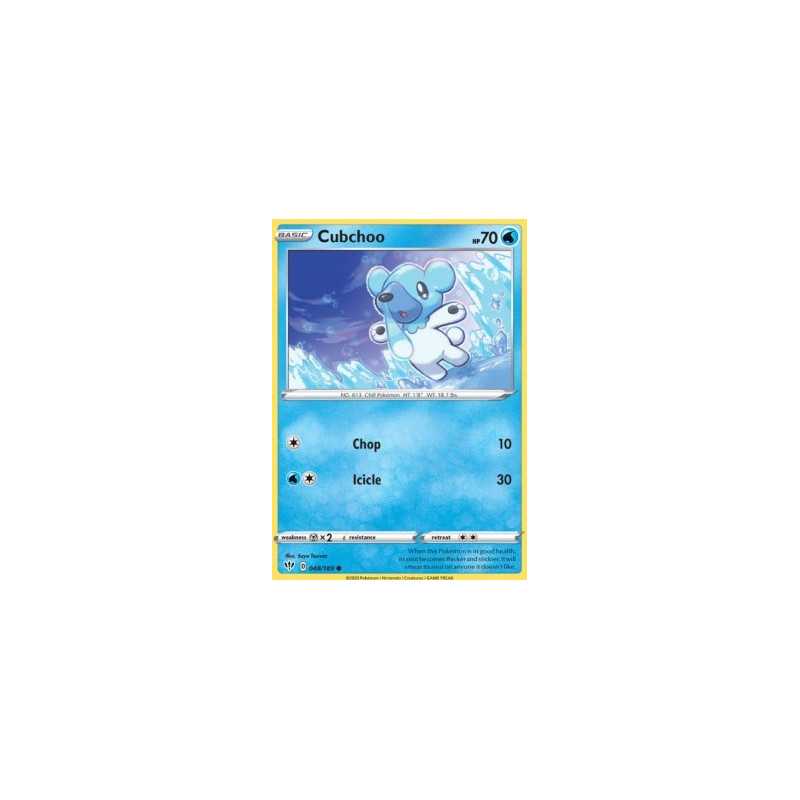 pokemon cubchoo card Cubchoo - 025/086 Pokeball Holo Rare main image 1