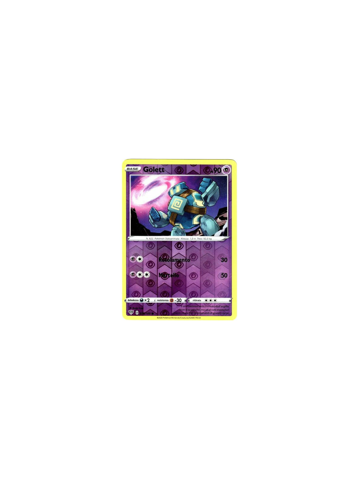 DAA 076/189 - Golett - Reverse HoloDarkness Ablaze Darkness Ablaze€ 0,35 Darkness Ablaze