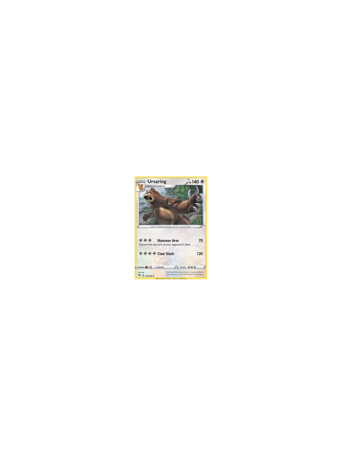 139/189 Ursaring