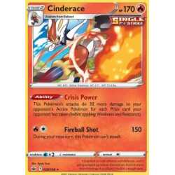 CRE 028 - Cinderace - Holo CRE 028 - CinderaceChilling Reign Chilling Reign€ 0,50 Chilling Reign