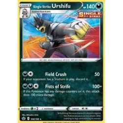 CRE 108 - Single Strike Urshifu - Holo CRE 108 - Single Strike UrshifuChilling Reign Chilling Reign€ 0,60 Chilling Reign