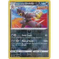 CRE 108 - Single Strike Urshifu - Reverse Holo CRE 108 - Single Strike Urshifu - Reverse HoloChilling Reign Chilling Reign€ 0,75 Chilling Reign