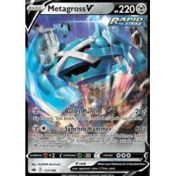 CRE 112 - Metagross V CRE 112 - Metagross VChilling Reign Chilling Reign€ 2,99 Chilling Reign