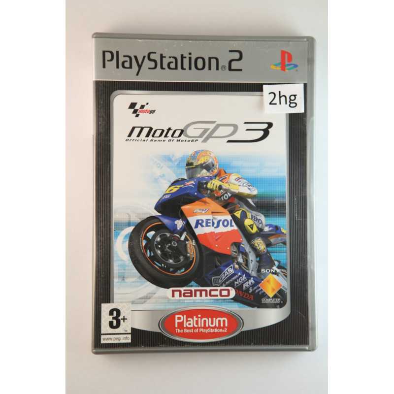 MOTO GP3 PS2 PlayStation 2 Platinum game includes manual Good Condition As  Seen