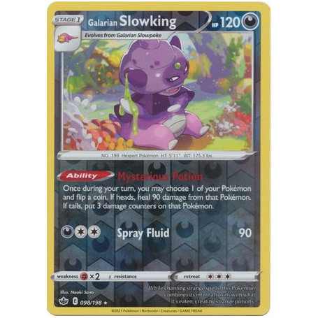 CRE 098 - Galarian Slowking - Reverse HoloChilling Reign Chilling Reign€ 0,60 Chilling Reign