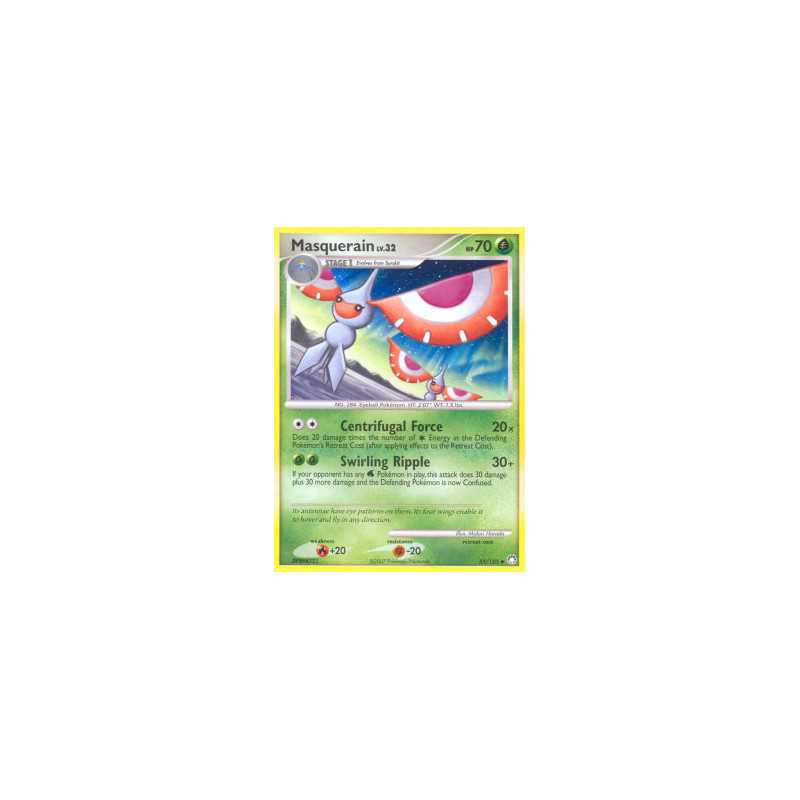 masquerain pokemon card value Masquerain (55/123) [Diamond & Pearl: Mysterious Treasures]