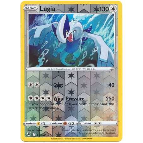 VIV 132 - Lugia - Reverse HoloVivid Voltage Vivid Voltage€ 1,99 Vivid Voltage