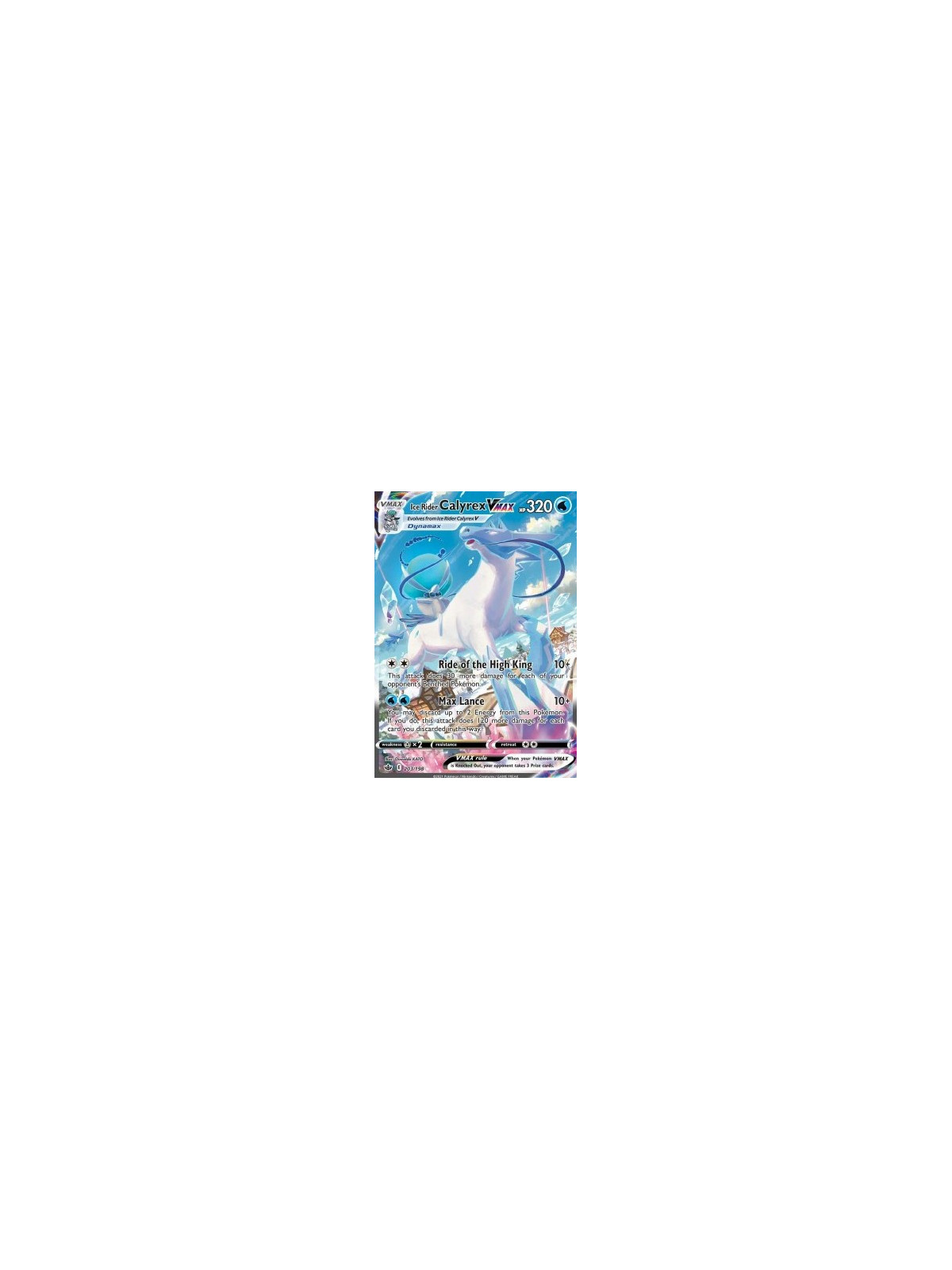  Ice Rider Calyrex VMAX (CRE 203)