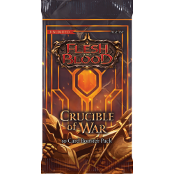 Flesh & Blood TCG - Crucible of War - Unlimited Booster Pack - 1 Pack Flesh & Blood TCG - Crucible of War Unlimited Booster Pack