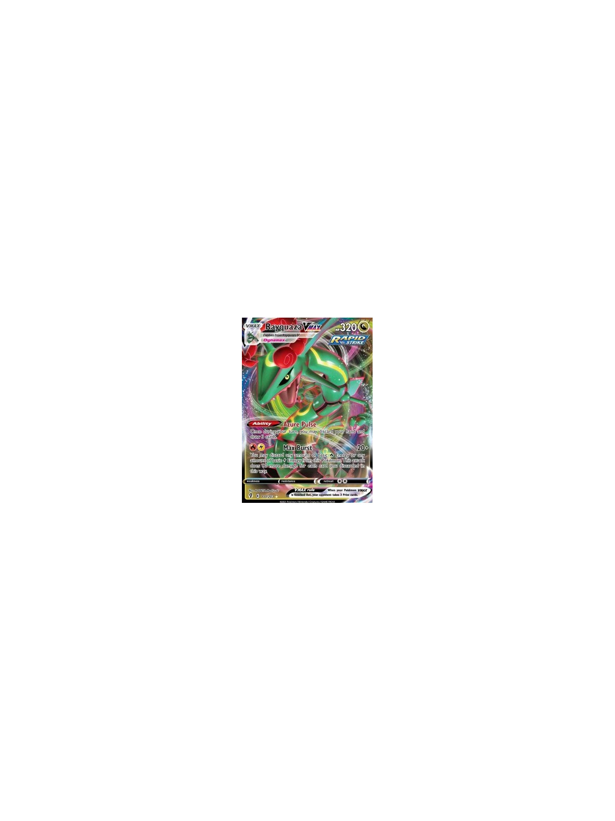 EVS 111 - Rayquaza VMAXEvolving Skies Evolving Skies€ 4,99 Evolving Skies