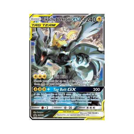 Pikachu & Zekrom GX (SM 168)