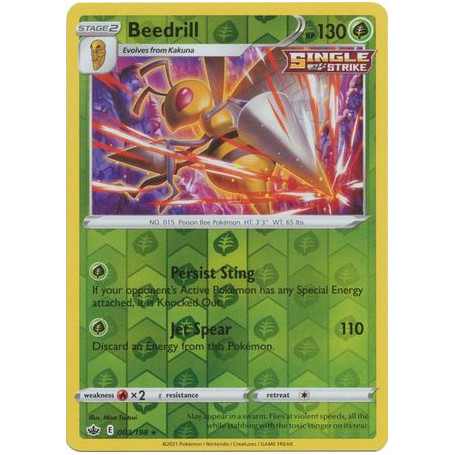 CRE 003 - Beedrill - Reverse HoloChilling Reign Chilling Reign€ 0,99 Chilling Reign