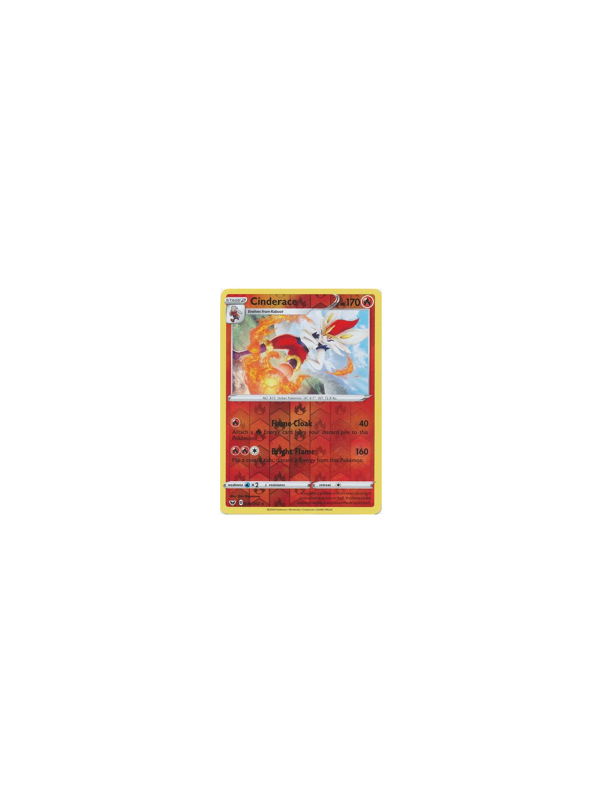 SSH 036 - Cinderace - Reverse HoloSword and Shield Sword & Shield€ 1,75 Sword and Shield