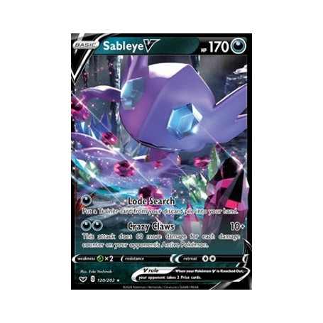 SSH 120/202 - Sableye VSword and Shield Sword & Shield€ 5,00 Sword and Shield