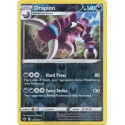 SSH 122 - Drapion - Reverse Holo SSH 122 - Drapion - Reverse HoloSword and Shield Sword & Shield€ 0,60 Sword and Shield