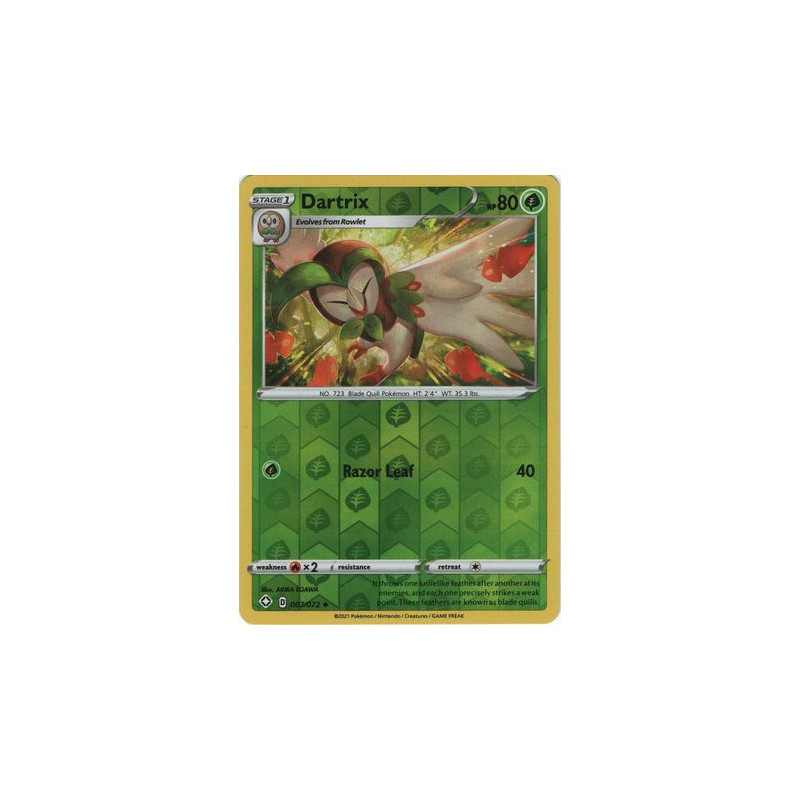 SHF 007 - Dartrix - Reverse Holo Shining Fates buy Pokemon cards 2hg nl SHF 007 - Dartrix - Reverse Holo Shining Fates buy Pokemon cards 2hg nl