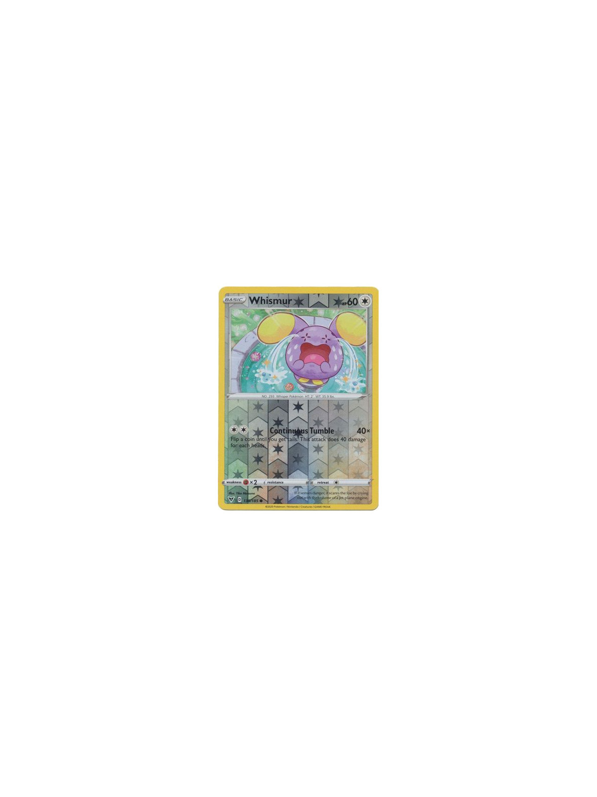 VIV 135 - Whismur - Reverse HoloVivid Voltage Vivid Voltage€ 0,35 Vivid Voltage