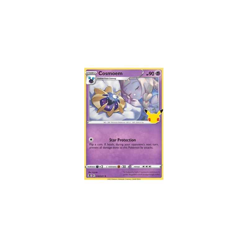 pokemon cosmoem card Pokemon Trading Card Game Celebrations Holo Rare Cosmoem #14