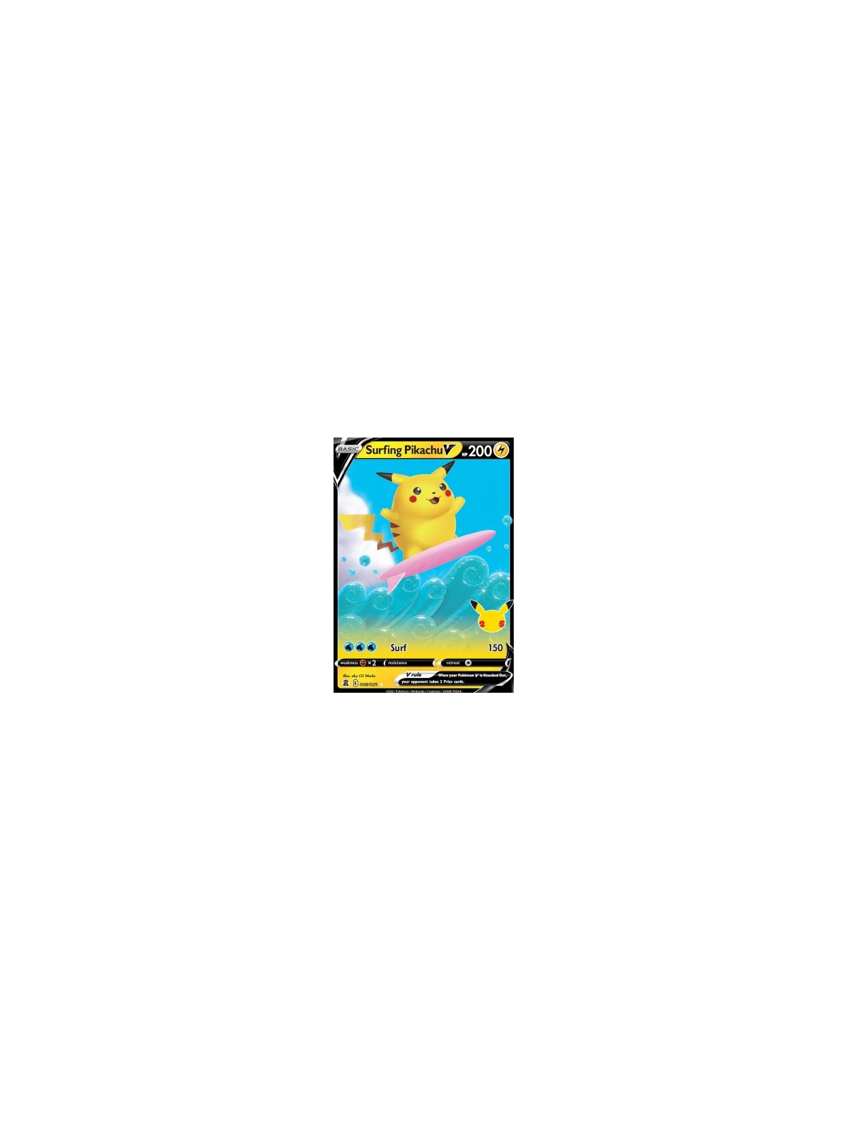 Surfing Pikachu V (CEL 008)