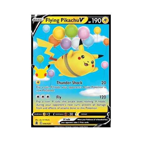 CEL 006 - Flying Pikachu VCelebrations Celebrations€ 1,99 Celebrations