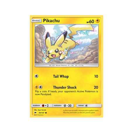 BUS 040/147 - PikachuBurning Shadows Burning Shadows€ 0,25 Burning Shadows