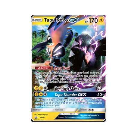 SM 050 - Tapu Koko GXSM Black Star Promo's SWSH Black Star Promos€ 2,99 SM Black Star Promo's