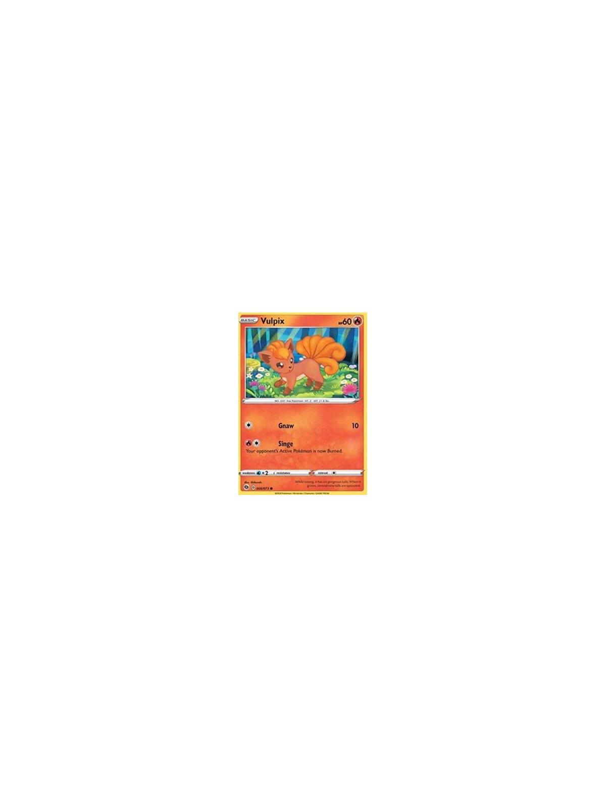 CPA 006/073 � Vulpix 