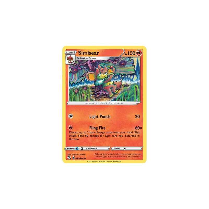 simisear pokemon card value Amazon.com: Simisear V & VSTAR - 023/159 - Crown Zenith main image 1