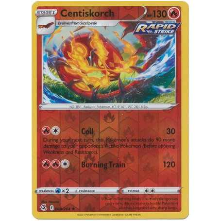 FST 048 - Centiskorch - Reverse HoloFusion Strike Fusion Strike€ 0,75 Fusion Strike