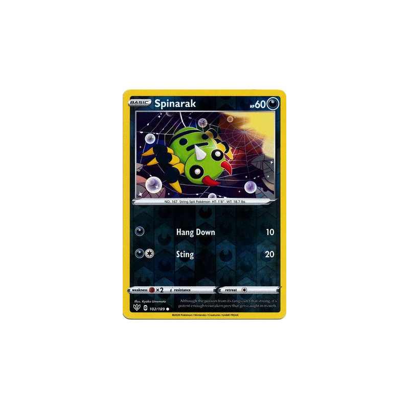 DAA 102/189 - Spinarak - Reverse Holo