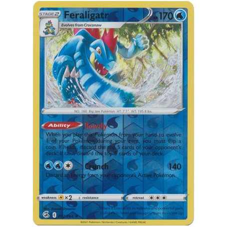 FST 057 - Feraligatr - Reverse HoloFusion Strike Fusion Strike€ 0,75 Fusion Strike