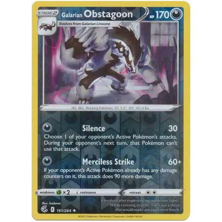 FST 161/264 - Galarian Obstagoon - Reverse Holo