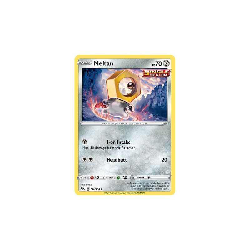 pokemon card meltan Meltan Illustration Rare Temporal Forces 179/162, NM Pokemon Card main image 0