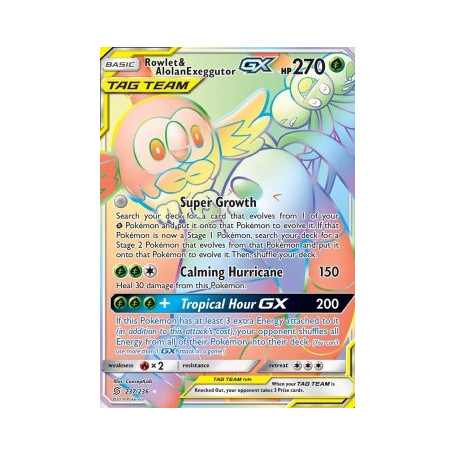 UNM 237/236 - Rowlet & Alolan Exeggutor GX