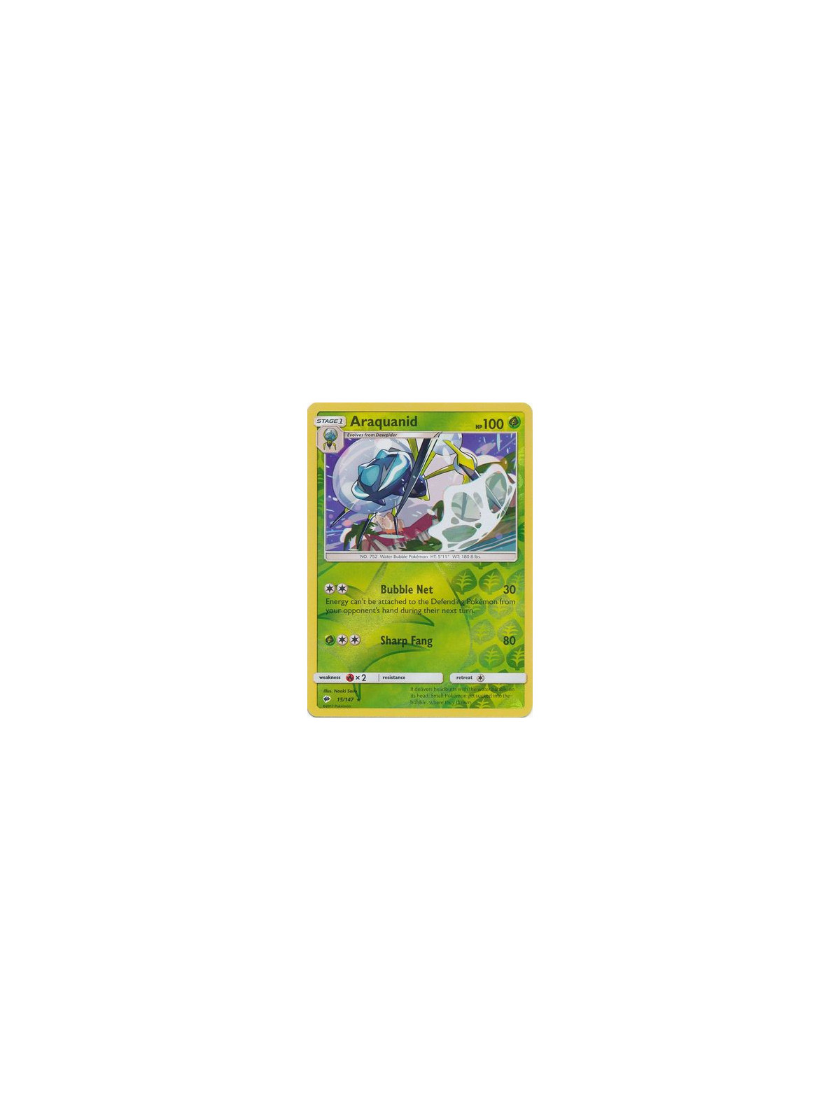 BUS 015/147 - Araquanid - Reverse Holo