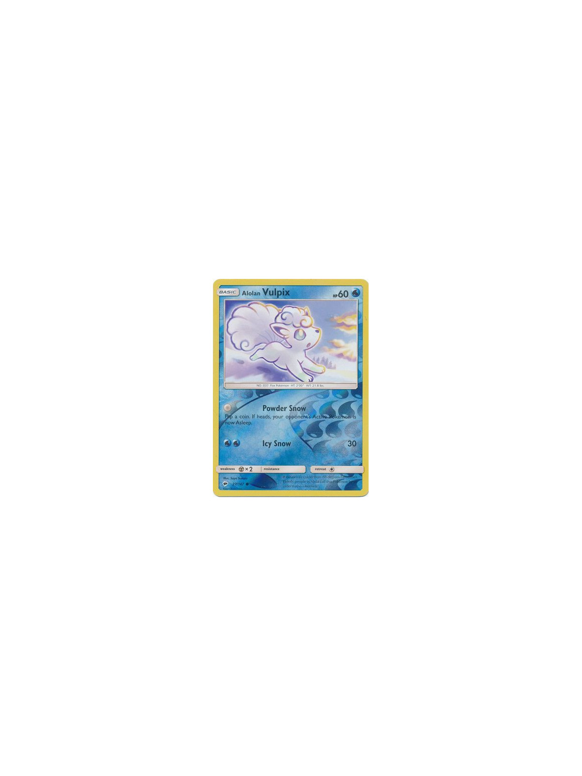 BUS 027/147 - Alolan Vulpix - Reverse HoloBurning Shadows Burning Shadows€ 0,30 Burning Shadows