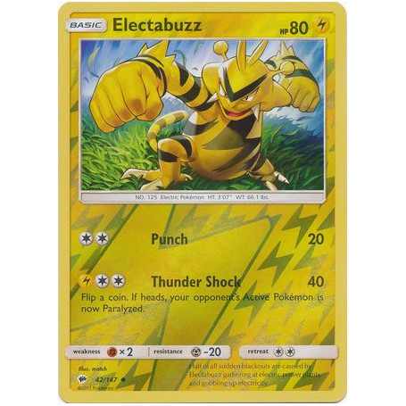 BUS 042/147 - Electabuzz - Reverse HoloBurning Shadows Burning Shadows€ 0,35 Burning Shadows