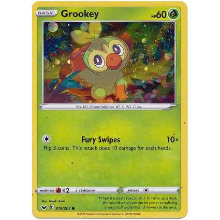 SSH 010 - Grookey - Cosmos HoloSword and Shield Sword & Shield€ 0,75 Sword and Shield