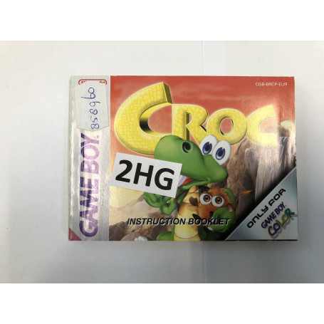 Croc (Manual)Game Boy Color Manuals CGB-BRCP-EUR€ 2,95 Game Boy Color Manuals