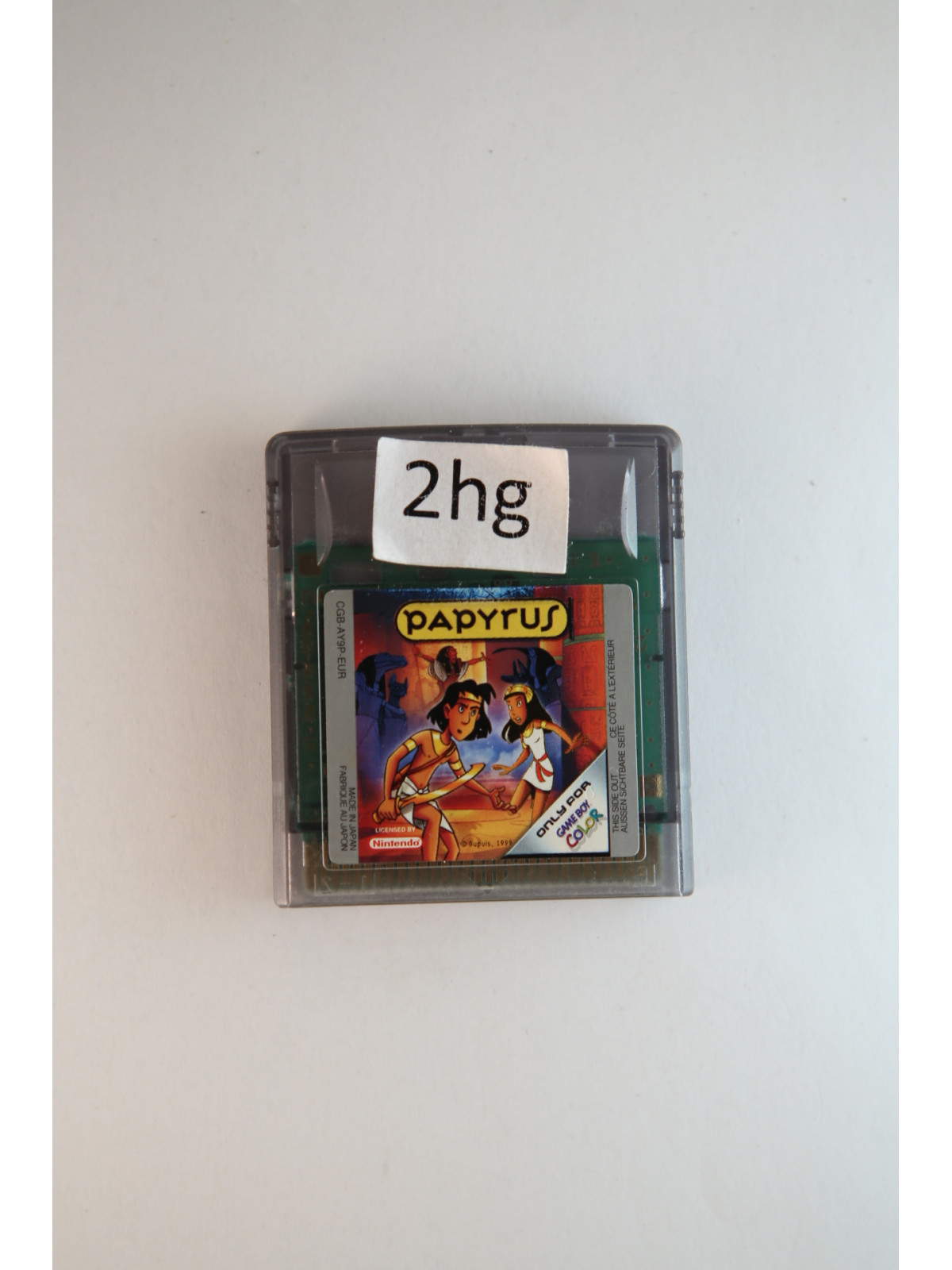 Papyrus (losse cassette)Game Boy Color Losse Spellen CGB-AY9P-EUR€ 4,95 Game Boy Color Losse Spellen