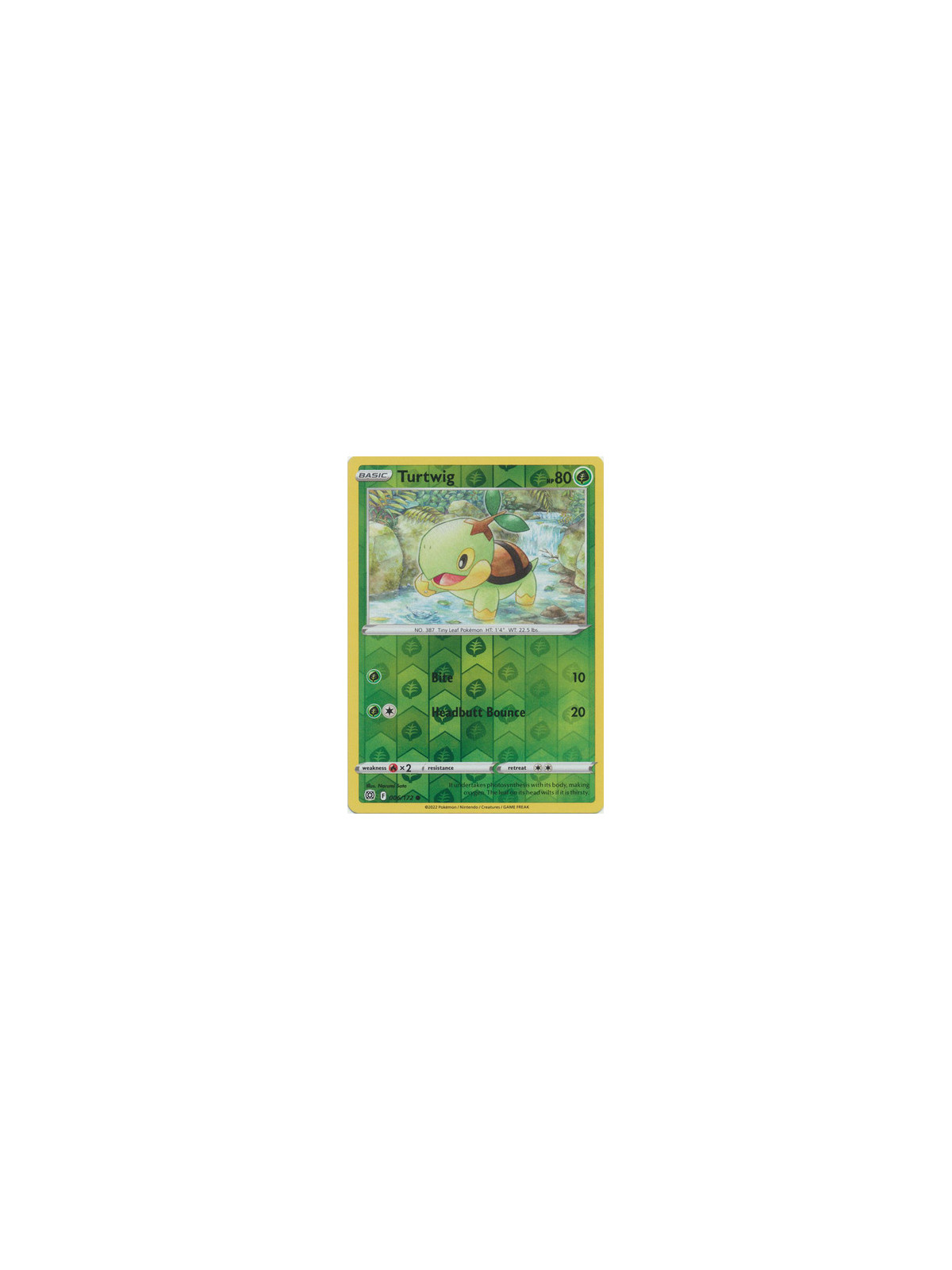 BRS 006 - Turtwig - REVERSE HOLO