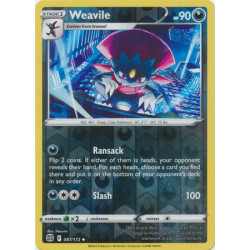 BRS 087 - Weavile - Reverse Holo BRS 087 - Weavile - REVERSE HOLO
