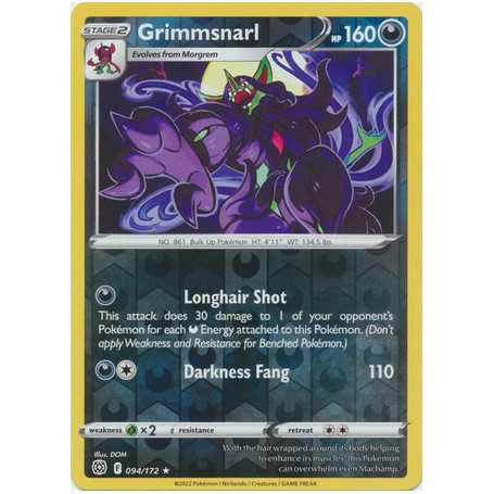 BRS 094 - Grimmsnarl - Reverse HoloBrilliant Stars Brilliant Stars€ 0,40 Brilliant Stars