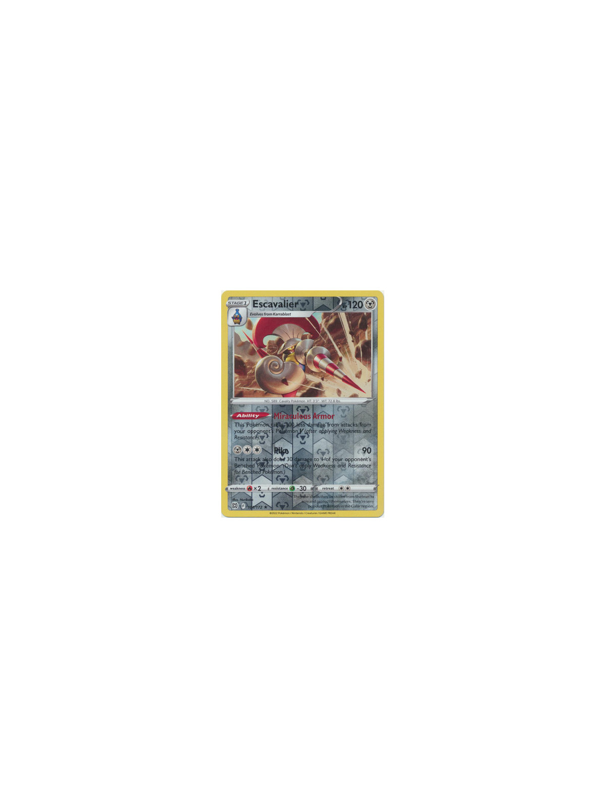 BRS 101 - Escavalier - Reverse HoloBrilliant Stars Brilliant Stars€ 0,40 Brilliant Stars