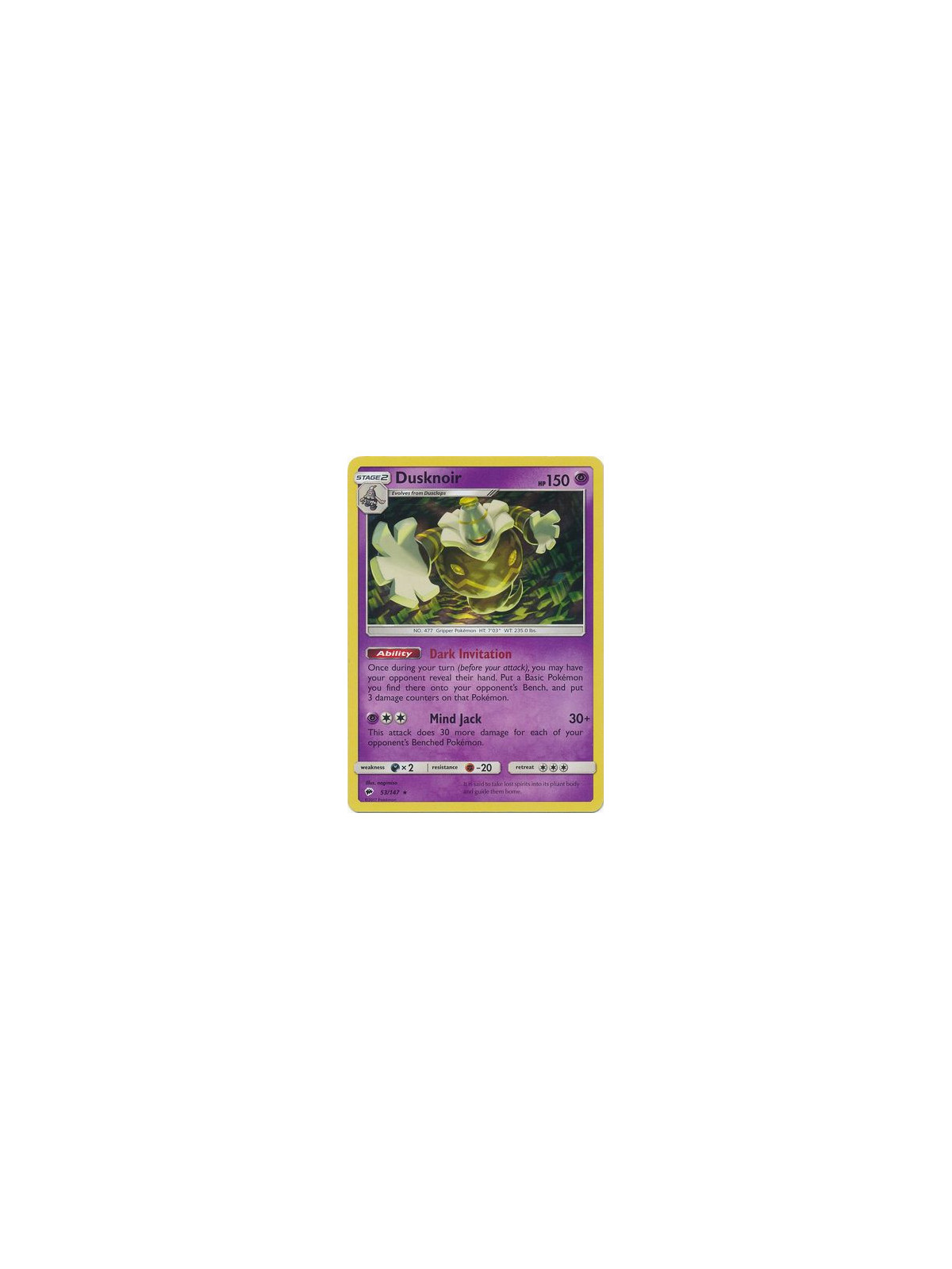 BUS 053/147 - Dusknoir